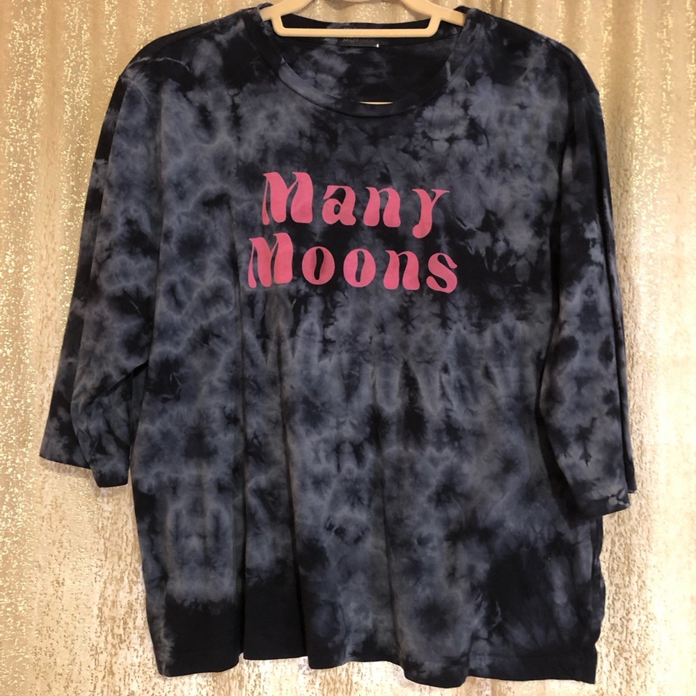 MOTHER Tie-Dye Navy Top
